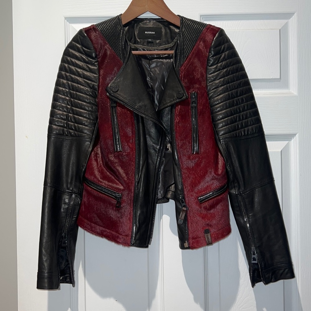 COPY - Rudask leather jacket with fur